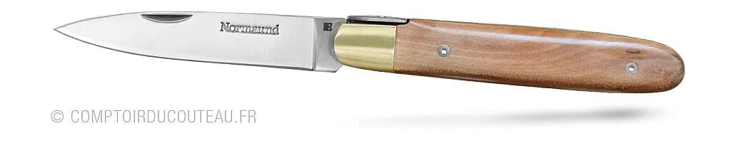 couteau normaud, couteau normand artisanal vue profil ouvert