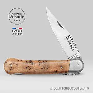 couteau Douris Chastel le Pionnier manche en genévrier ouvert