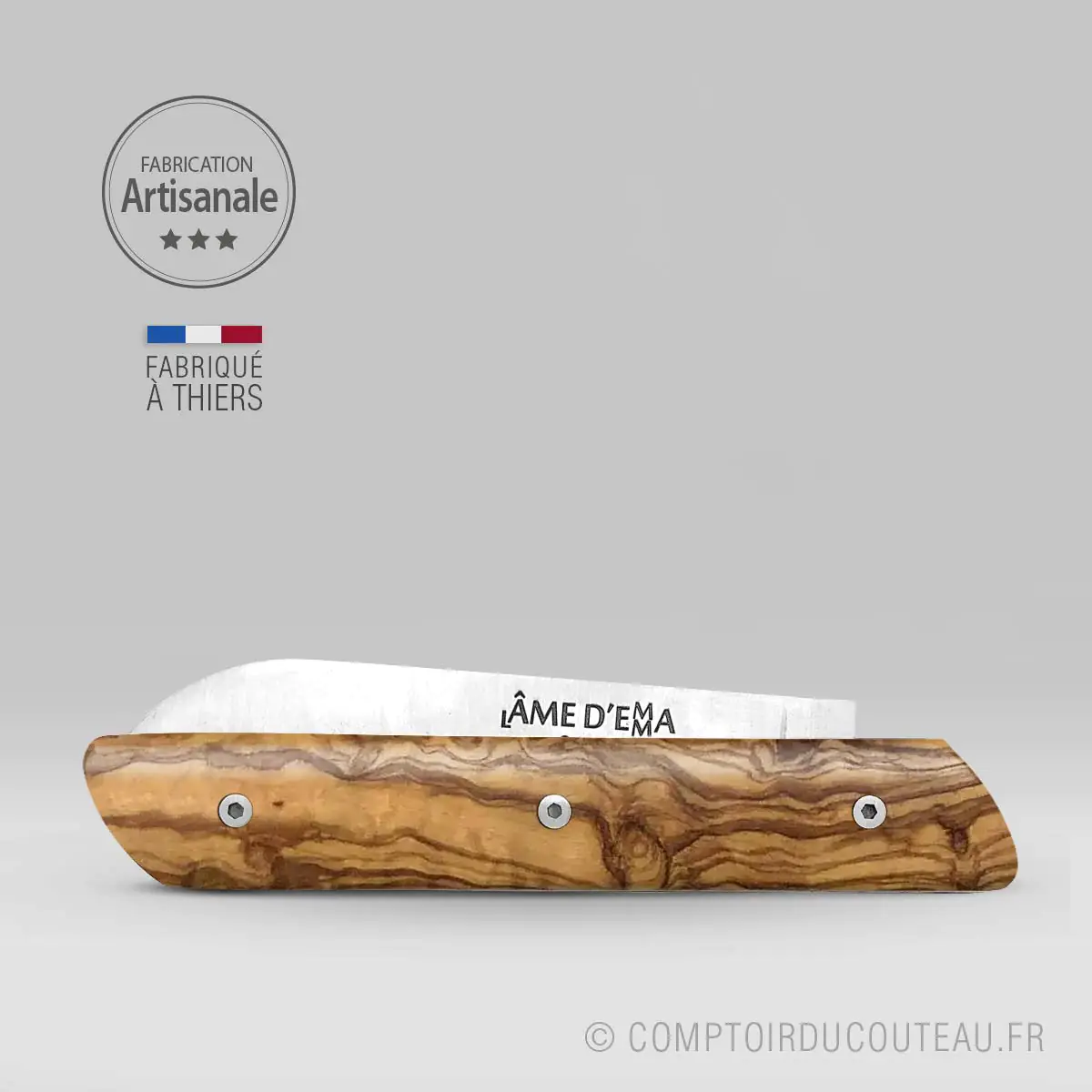 couteau l'âme d'Emma bois de genévrier fermé