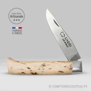 Couteau pliant Alpin bouleau de norvege ouvert