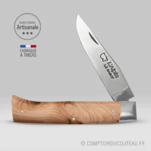 couteau pliant l'alpin bois de genévrier