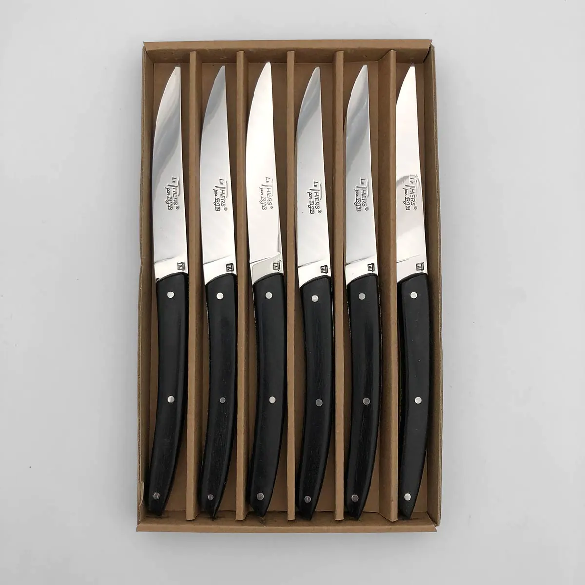 Coffret 6 couteaux de table Le Thiers® – ébène – Image 2