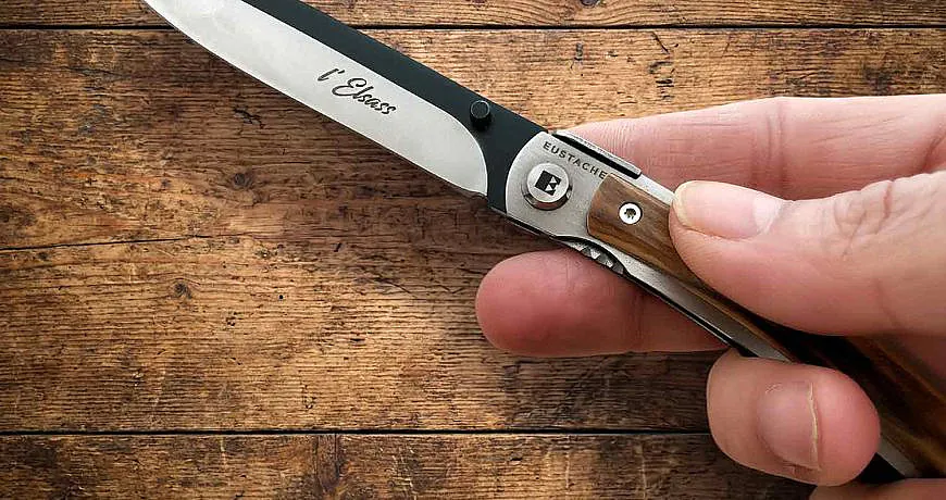 guide pour fermer son couteau liner lock breizh kontell, elsass, occitan, corrèze