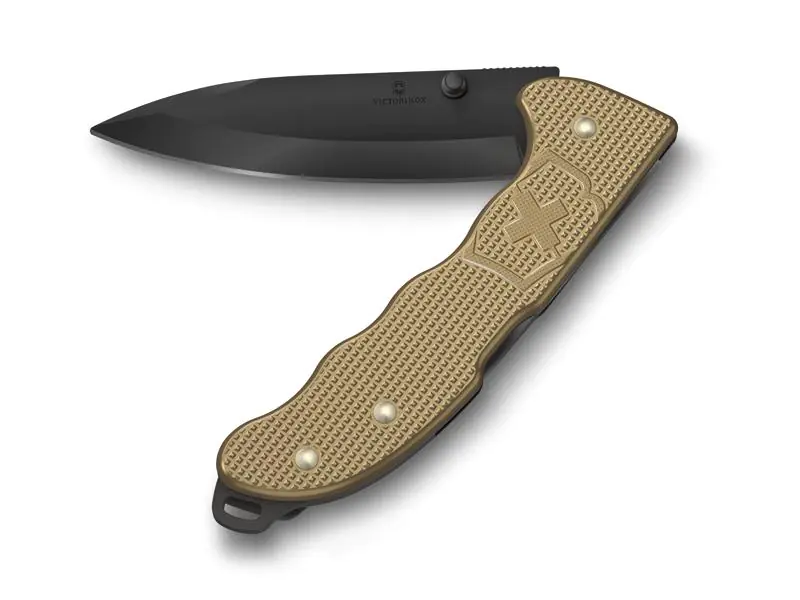 Evoke BS Alox Beige – Couteau suisse Victorinox pliant avec lame noire