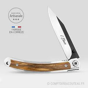 couteau pliant alsacien l'Elsass liner olivier fermé
